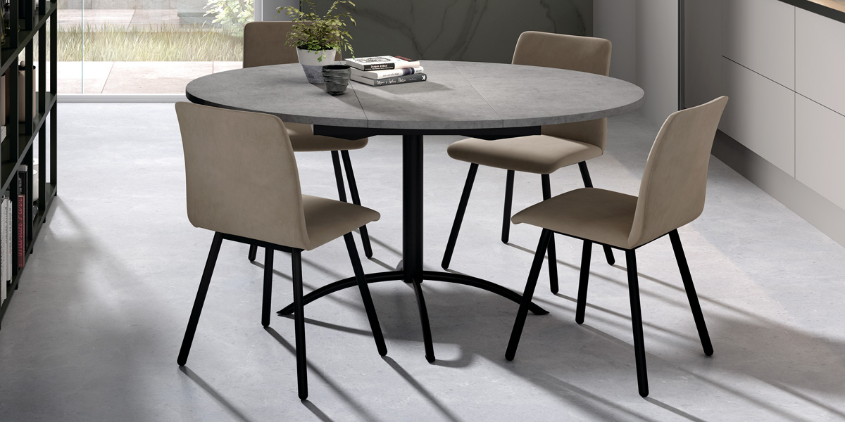 Ensemble table Laser et chaises Pisa